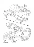 ETRIER DE FREIN ARRIERE pour Yamaha YZ125 de 2005