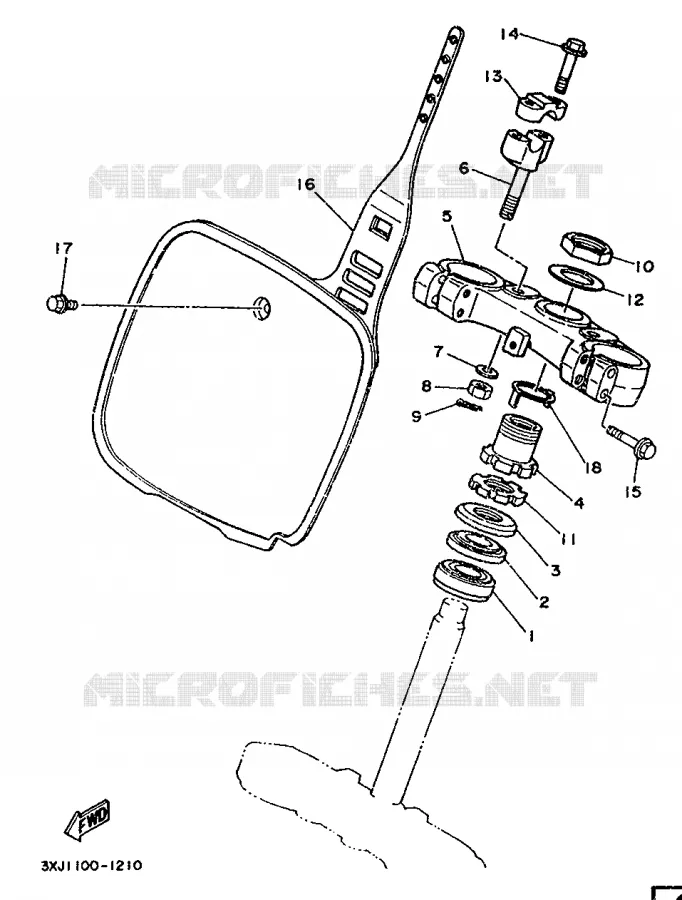 DIRECTION Yamaha MOTO 125 1991 YZ  YZ125B