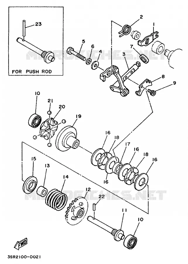 VALVE D'ECHAPPEMENT Yamaha MOTO 125 1993 YZ  YZ125E