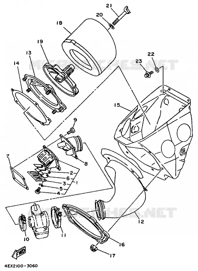 ADMISSION Yamaha MOTO 125 1993 YZ  YZ125E