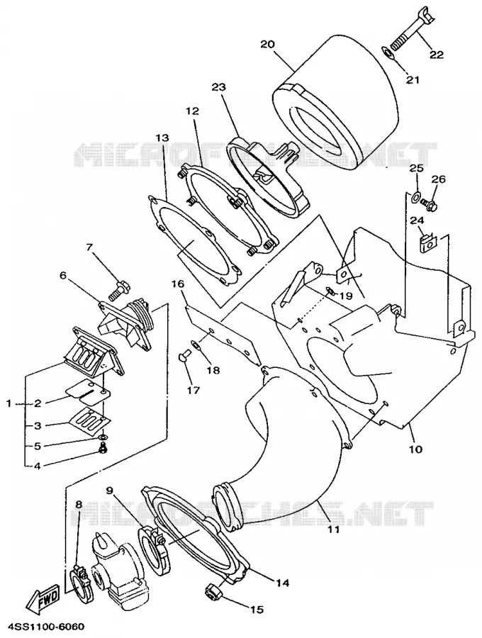 ADMISSION Yamaha MOTO 125 1996 YZ  YZ125H