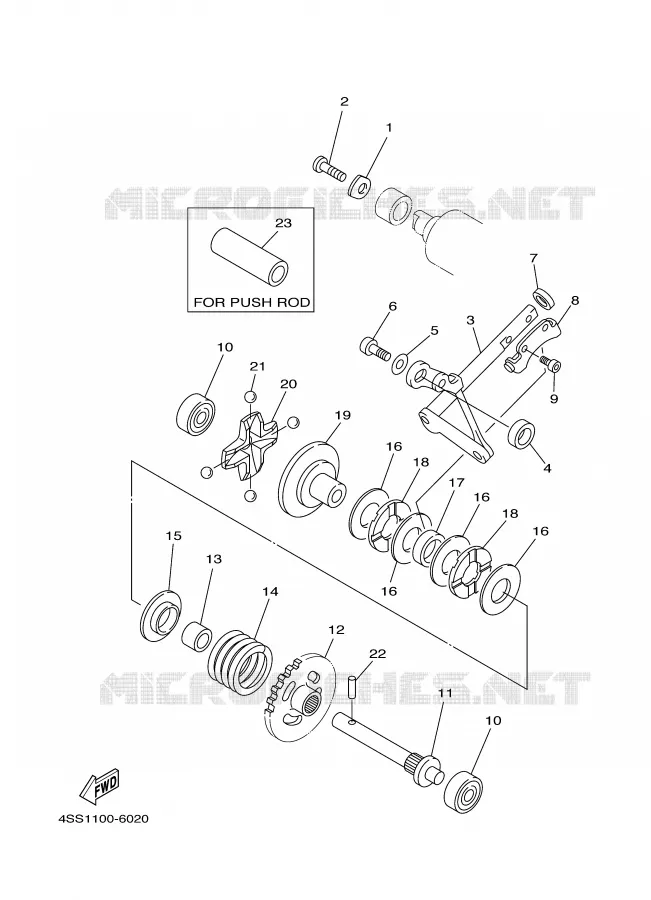 VALVE D'ECHAPPEMENT Yamaha MOTO 125 1997 YZ  YZ125J