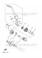 DEMARREUR pour Yamaha YZ125J de 1997