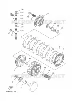 EMBRAYAGE DE DEMARREUR pour Yamaha YZ125J de 1997