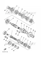 TRANSMISSION pour Yamaha YZ125J de 1997