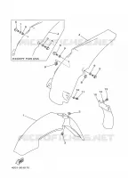 GARDE BOUE pour Yamaha YZ125J de 1997