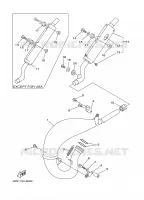 ECHAPPEMENT pour Yamaha YZ125J de 1997