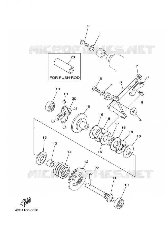 VALVE D'ECHAPPEMENT Yamaha MOTO 125 1997 YZ  YZ125J