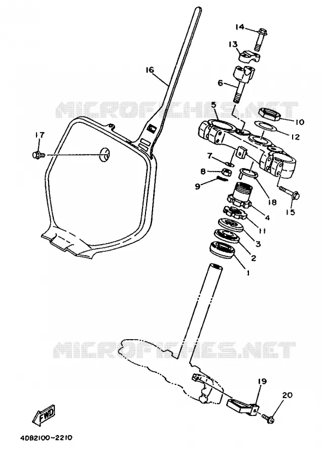 DIRECTION Yamaha MOTO 125 1992 YZ  YZ125LC