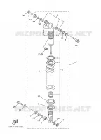 AMORTISSEUR ARRIERE pour Yamaha YZ125N de 2001