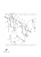 RADIATEUR / DURITES pour Yamaha YZ125N de 2001