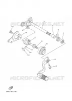 AXE DE SELECTEUR / PEDALE pour Yamaha YZ125N de 2001