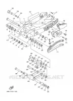 BRAS ARRIERE pour Yamaha YZ125N de 2001
