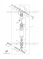 AMORTISSEUR ARRIERE pour Yamaha YZ125N de 2001