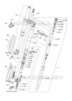 FOURCHE pour Yamaha YZ125N de 2001