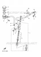 MAITRE CYLINDRE DE FREIN ARRIERE pour Yamaha YZ125N de 2001