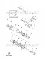 VALVE D'ECHAPPEMENT pour Yamaha YZ125N de 2001