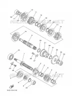 TRANSMISSION pour Yamaha YZ125N de 2001