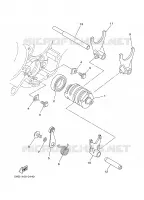 BARILLET DE SELECTION / FOURCHETTES pour Yamaha YZ125N de 2001