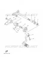 AXE DE SELECTEUR / PEDALE pour Yamaha YZ125N de 2001