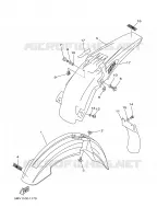GARDE BOUE pour Yamaha YZ125N de 2001
