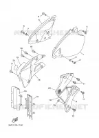 COUVERCLE LATERAL pour Yamaha YZ125N de 2001