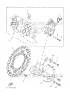 ETRIER DE FREIN AVANT pour Yamaha YZ125N de 2001
