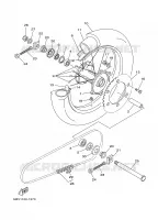 ROUE ARRIERE pour Yamaha YZ125N de 2001