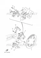 ETRIER DE FREIN ARRIERE pour Yamaha YZ125N de 2001