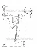 MAITRE CYLINDRE DE FREIN ARRIERE pour Yamaha YZ125N de 2001
