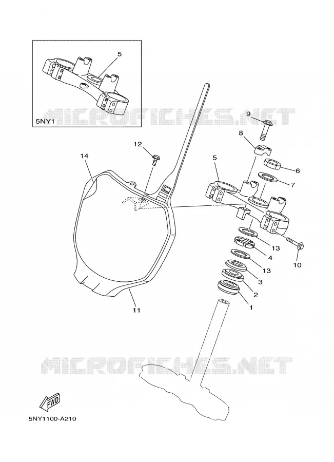 DIRECTION Yamaha MOTO 125 2002 YZ  YZ125P