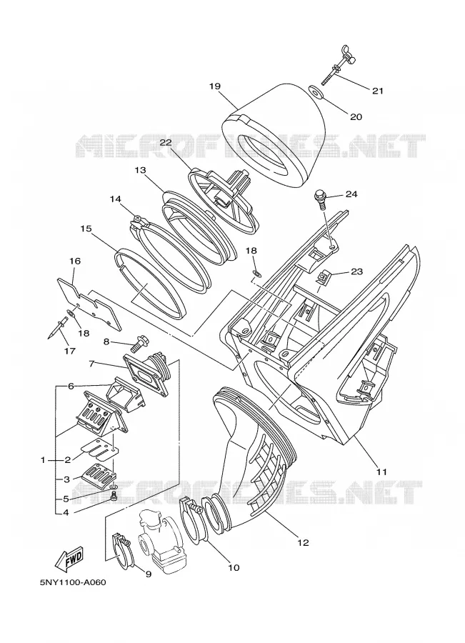 ADMISSION Yamaha MOTO 125 2002 YZ  YZ125P