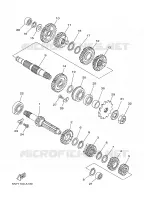TRANSMISSION pour Yamaha YZ125R de 2003