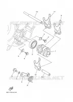 BARILLET DE SELECTION / FOURCHETTES pour Yamaha YZ125R de 2003