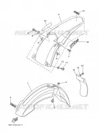 GARDE BOUE pour Yamaha YZ125R de 2003