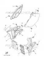 COUVERCLE LATERAL pour Yamaha YZ125R de 2003