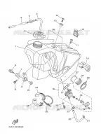 RESERVOIR A ESSENCE pour Yamaha YZ125R de 2003