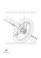 ROUE AVANT pour Yamaha YZ125R de 2003