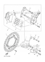 ETRIER DE FREIN AVANT pour Yamaha YZ125R de 2003