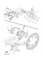 ETRIER DE FREIN ARRIERE pour Yamaha YZ125R de 2003
