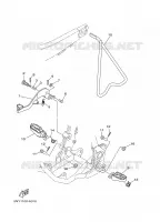 SUPPORT / REPOSE PIEDS pour Yamaha YZ125R de 2003