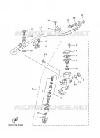 MAITRE CYLINDRE DE FREIN ARRIERE pour Yamaha YZ125R de 2003