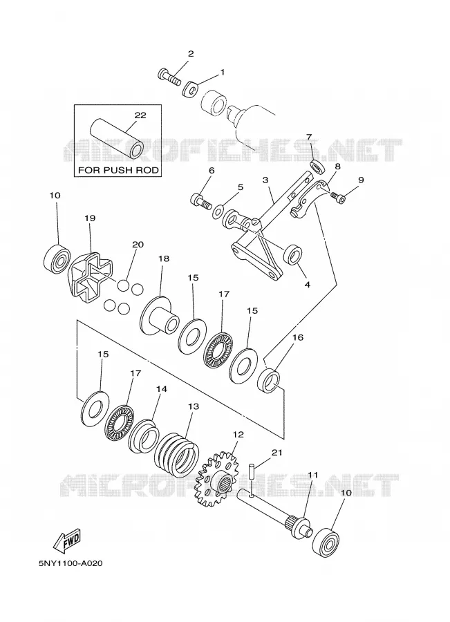 VALVE D'ECHAPPEMENT Yamaha MOTO 125 2003 YZ  YZ125R