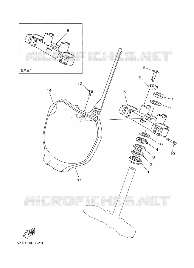 DIRECTION Yamaha MOTO 125 2004 YZ  YZ125S