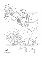 CARTER   MOTEUR 1 pour Yamaha YZ125 de 2008
