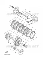 EMBRAYAGE DE DEMARREUR pour Yamaha YZ125 de 2008