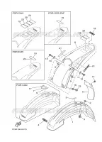GARDE BOUE pour Yamaha YZ125 de 2008