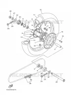 ROUE ARRIERE pour Yamaha YZ125 de 2008