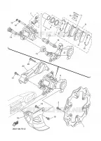 ETRIER DE FREIN ARRIERE pour Yamaha YZ125 de 2008