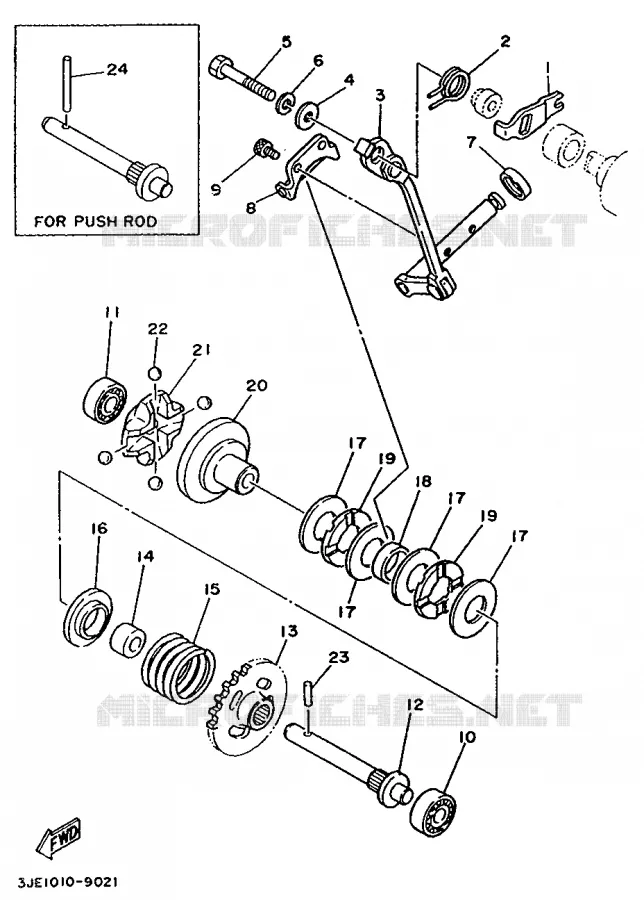 VALVE D'ECHAPPEMENT Yamaha MOTO 250 1992 YZ  YZ250